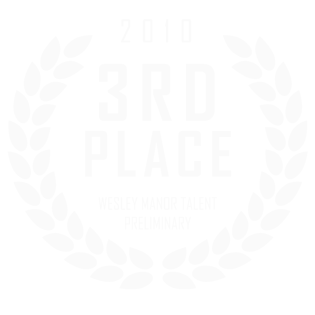 2010 Third Place, Wesley Manor Talent Preliminary